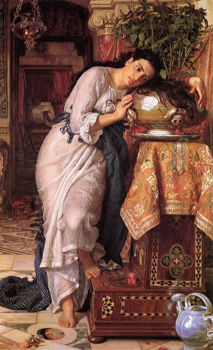 Изабелла и горшок с базиликом. 1868